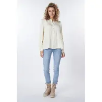Esqualo Blouse Seams Sateen Off White Talla: 36 | Manga Larga Outlet | Mujer | Blanco