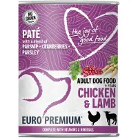 Euro Premium Adult Paté - Pollo y Cordero - 6 x 400 g