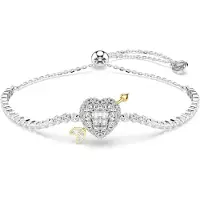Swarovski Pulsera plata / transparente