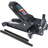 AWTOOLS , gato hidráulico "rana", 4 toneladas, rango de elevación de 90 a 550 mm, pistón doble, diseño de bajo perfil