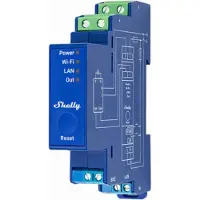 Shelly Relais "Pro Dimmer 0/1-10V PM" con conexión WLAN, LAN y Bluetooth, función de medición y montaje en carril DIN