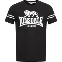 Lonsdale Camiseta negro / blanco