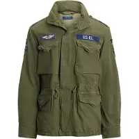 Ralph Lauren para hombre. 710961616001 Chaqueta Iconic Field verde (L), Casual, Algodón, outlet 2026.