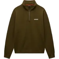 Napapijri Sudadera caqui / blanco