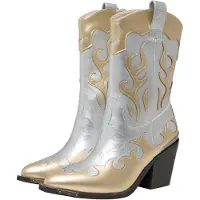 Buffalo Botas camperas oro / plata