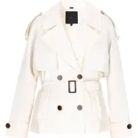 Dreimaster Klassik Abrigo de entretiempo 'Classic' blanco
