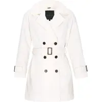 Dreimaster Klassik Abrigo de entretiempo 'Classic' blanco
