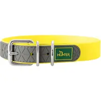 Hunter - Collar Convenience - Collares para perro size Halsumfang 42-50 cm - Breite 2,5 cm, amarillo