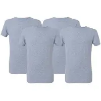 Mcgregor Premium - Stretch T-shirt - 4-pack Grey Talla: L | Camisetas Básicas Outlet | Hombre | Gris