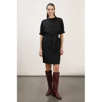 Motivi Dress With Belt Black Talla: 40 | Blusón Outlet | Mujer | Negro