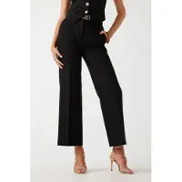 Guess Marciano By Celia Straight Pant Jet Black Talla: 42/L30 | Pantalones Formales Outlet | Mujer | Negro