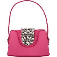 Faina Bolso de noche rosa / plata