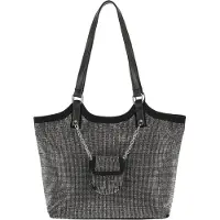 Faina Shopper negro / plata