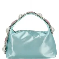 Faina Bolso de mano aqua / rosa / plata / blanco