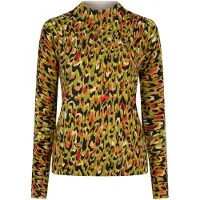 Esqualo Sweater Buttoned Slve Untamed Animal Print Talla: S | Sudaderas con Capucha Outlet | Mujer