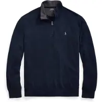 Ralph Lauren para hombre. 710812963003 Jersey Cierre marino (XXL), Casual, Algodón, Manga larga, outlet 2026.