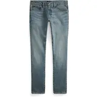 Ralph Lauren para hombre. 710956084001 Jeans Sullivan Slim Fit elásticos azul (30/32), Casual, Algodón, Denim, outlet