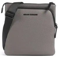 Armani Exchange para hombre. XM002033AF19929U6107 Bandolera de piel sintética con logo gris (OSFA), Casual, Poliéster, A|X Armani Exchan