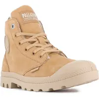 Palladium Botines con cordones 'Pampa' kitt / cognac