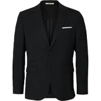 Selected Chaqueta saco 'SLHOASIS' negro moteado / blanco