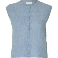 Selected Chaleco de punto 'SLFLulu' azul claro