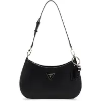 GUESS Bolso de mano 'NOELLE II TOP ZIP SHOULDER BAG' negro