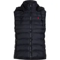 Ralph Lauren para mujer. 211958935001 Chaleco plegable hidrófugo negro (XL), Casual, Nylon reciclado, outlet 2026.