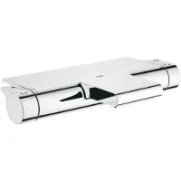 GROHE Grifo termostático de bañera Grohtherm 2000, para montaje en pared, con estante, acabado cromado - 34464001