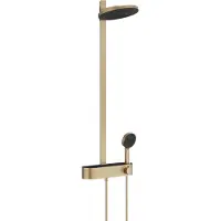 Hansgrohe Ducha PULSIFY 260, 2 chorros, con termostato. Versión EcoSm, color bronce cepillado, tecnología EcoSmart