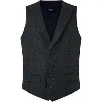 Hackett London para hombre. HM470488 Chaleco Tweed marino (40/32), Casual, Fiesta, Lana, Clásico, outlet 2026.