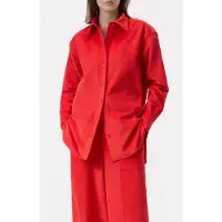 Closed Classy Long Cuff Blouse Shirt Hibiscus Red Talla: XXS | Camisas Outlet | Mujer | Rojo