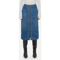 Closed Denim Skirt With Zip Skirts Mid Blue Talla: XS | Faldas Midi Outlet | Mujer | Azul