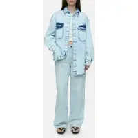 Closed Denim Overshirt Extreme Light Talla: M | Camisas Outlet | Mujer