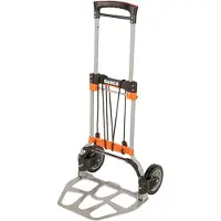 Bahco Carro de transporte plegable con estantes de aluminio, dimensiones: 497 mm x 520 mm x 1077 mm