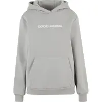 Miss Tee Sudadera gris claro / blanco