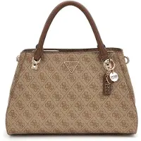 GUESS Bolso de mano 'NOELLE II LUXURY SATCHEL' marrón / capuchino