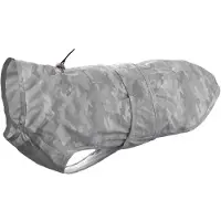 Beeztees - Waterproof Jacket Huka To Go - Abrigos para perro size Rücken 50 cm - Hals 34-60 cm, Bauch 44-68 cm, silber / reflektierend