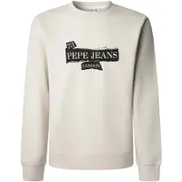 Pepe Jeans Sudadera 'GUS' negro / blanco