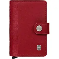 Victorinox Altius Secrid Leather Card Wallet 612680 Red, cartera de cuero con almacenaje adicional