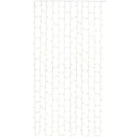 Goobay Cortina de luces LED , modelo 300, con mando a distancia y función de temporizador, luz blanca cálida de 3000 K (caja plegable individual)
