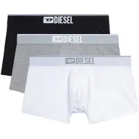 Diesel Calzoncillo boxer 'Damien' gris moteado / negro / blanco