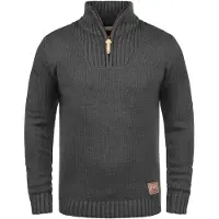 !Solid Jersey 'Petro' marrón / gris oscuro