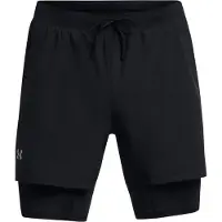 Under Armour Pantalón deportivo 'Launch' negro / blanco