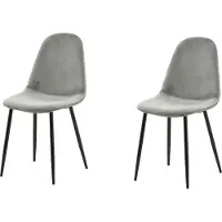 Venture Home Sillas , modelo Polar, color gris, pack de 2 unidades
