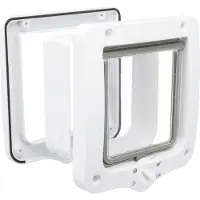 Trixie 4-weg Gatera con Túnel - Blanco - 20 x 22 cm