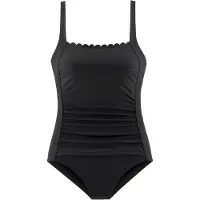 LASCANA Traje de baño 'Camilla' negro / blanco