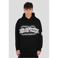 Dropsize Sudadera negro / blanco