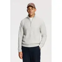 Shiwi Pike Relaxed Fit Zigzag Pullover Light Grey Melange Talla: XL | Jerséis Outlet | Hombre | Gris
