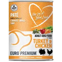 Euro Premium Adult Paté - Pavo y Pollo - 6 x 400 g