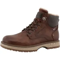 Tom Tailor Botas con cordones caramelo / marrón oscuro